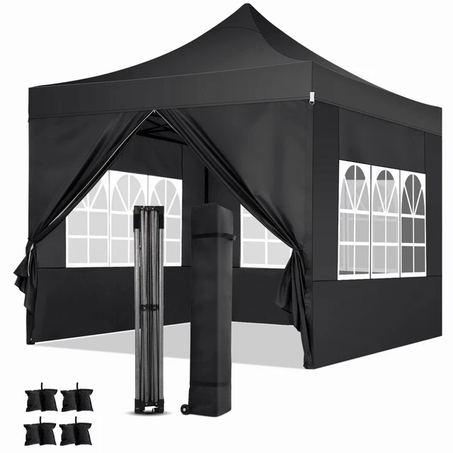 Pavillon Wasserdicht 3x3m/3x6m Faltbar Gartenpavillon Partyzelt UV-Schutz 50+ EU