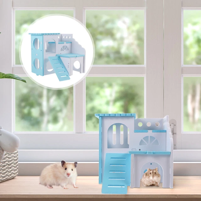 2-Layer Small Pet Hamster Hideaway Hideout House Funny Hut Toy Great Pet Gift