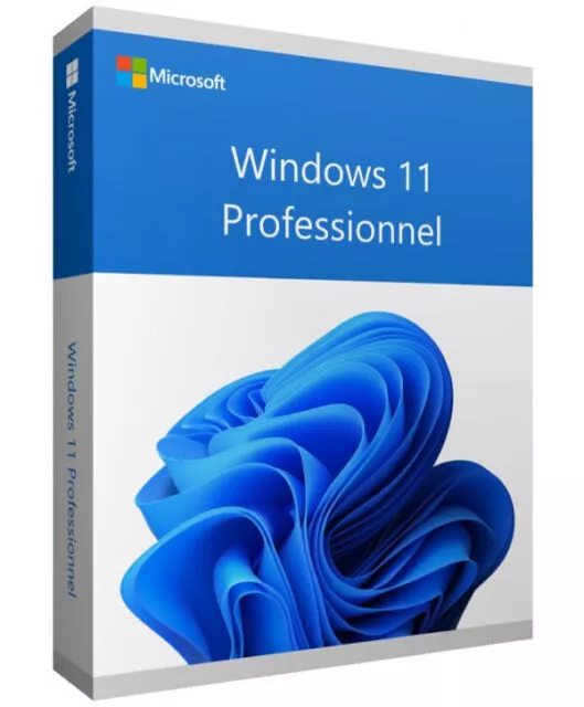 Windows 11 Pro 64 bits neuf Complet licence + DVD langue français + étiquette