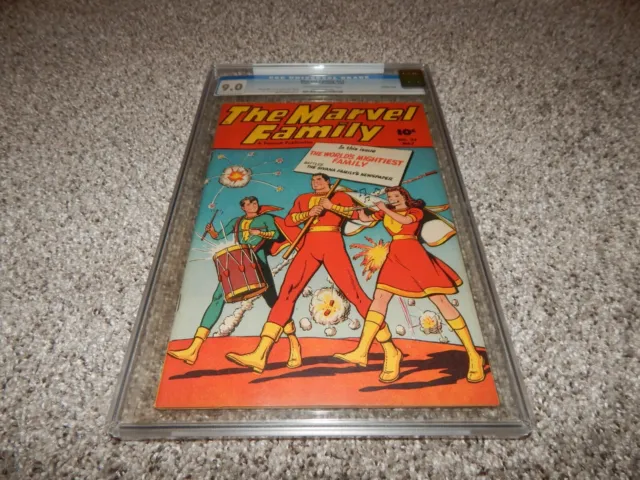 Marvel Family # 23 Cgc 9.0 Captain Marvel Shazam Crowley Pedigree Copy 1948 Nm-
