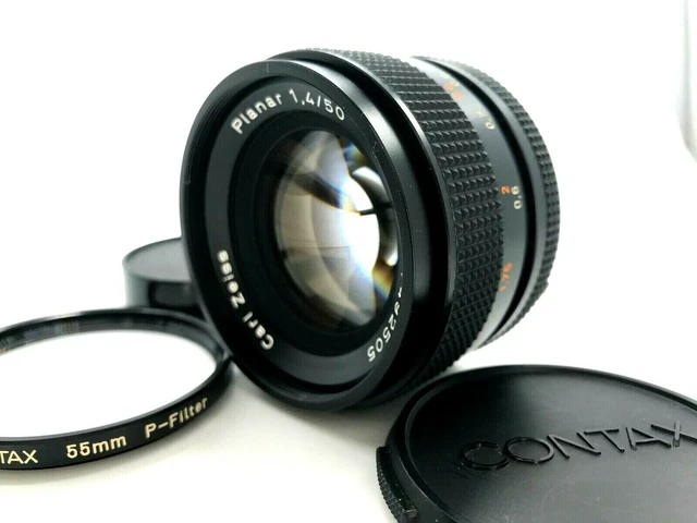 Contax Carl Zeiss Planar T* 50mm F/1,4 MMJ MF Prime Standard Objektiv JAPAN