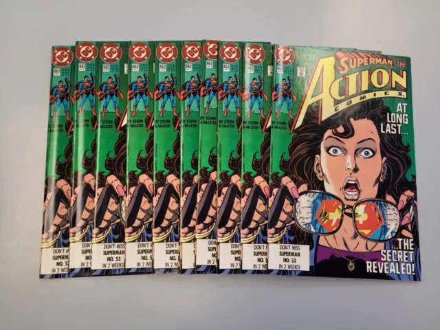 10 COPY LOT OF Action Comics #662 (DC, 1991) Clark Reveals to Lois He's Superman