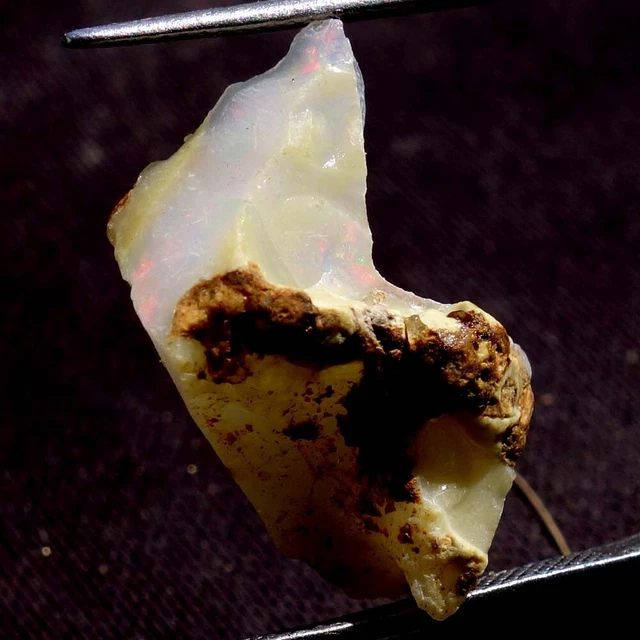 10.40 Cts Huge 100% Natural Ethiopian Welo Fire Opal 12x24x10 Rough Loose Gems