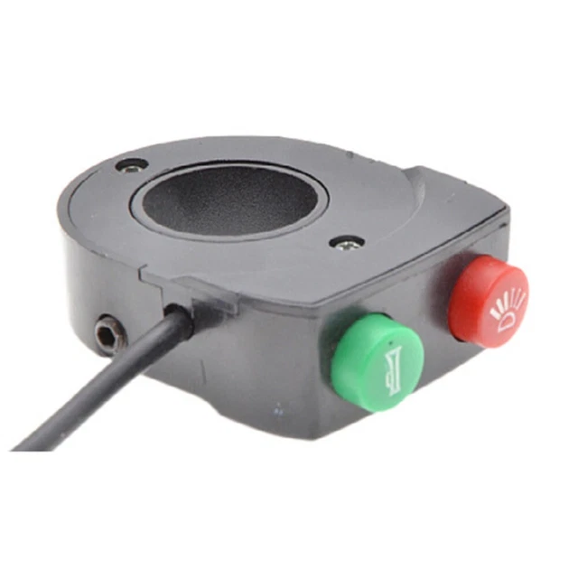 BOUTON ON OFF interrupteur klaxon phare guidon fiable 12V pour scooters ...
