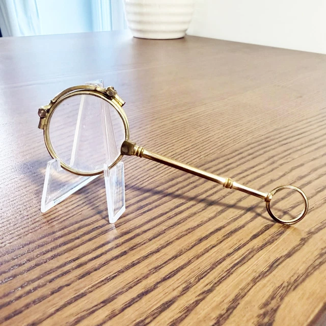 Loupe Ancienne Pliante Pour La Lecture - Objet Vintage D'occasion, Idéal Pour Collectionneurs