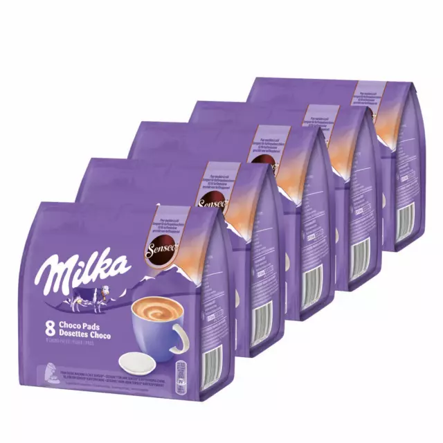 SENSEO MILKA CHOCO Pads lot de 5 chocolats boisson au cacao dosettes de  café 40 portions EUR 18,89 - PicClick FR