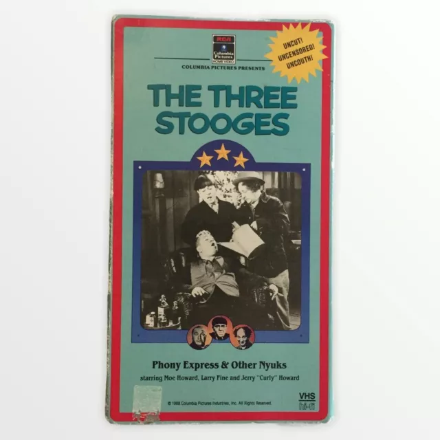 THE THREE STOOGES VHS Tape Phony Express & Other Nyuks Columbia ...