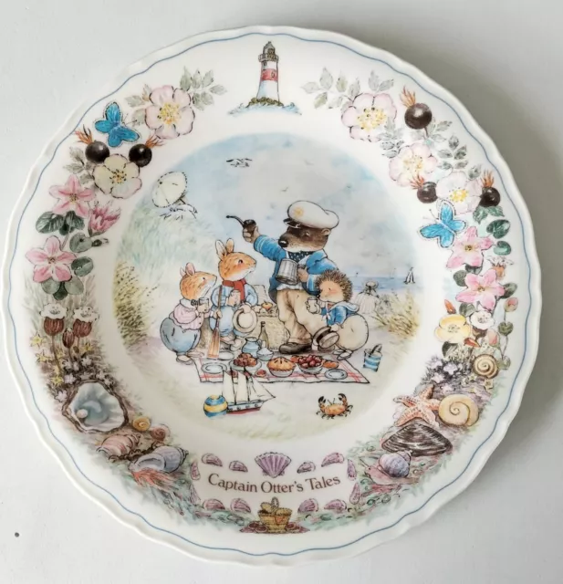 Wedgwood Foxwood Tales Placa Capitán Otter's Cuento Mar Story