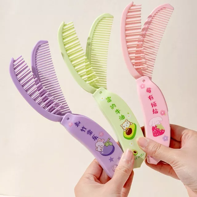 Head  Massager Banana  Foldable Comb  Hair Styling Accessories