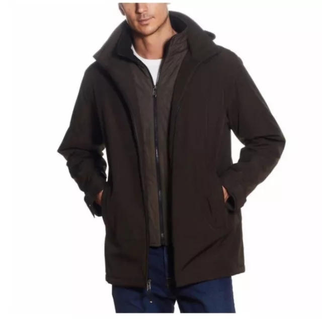 Costco Men's WEATHERPROOF ULTRA STRETCH TECH Jacket Full Zip Coat Brown XL NWT
