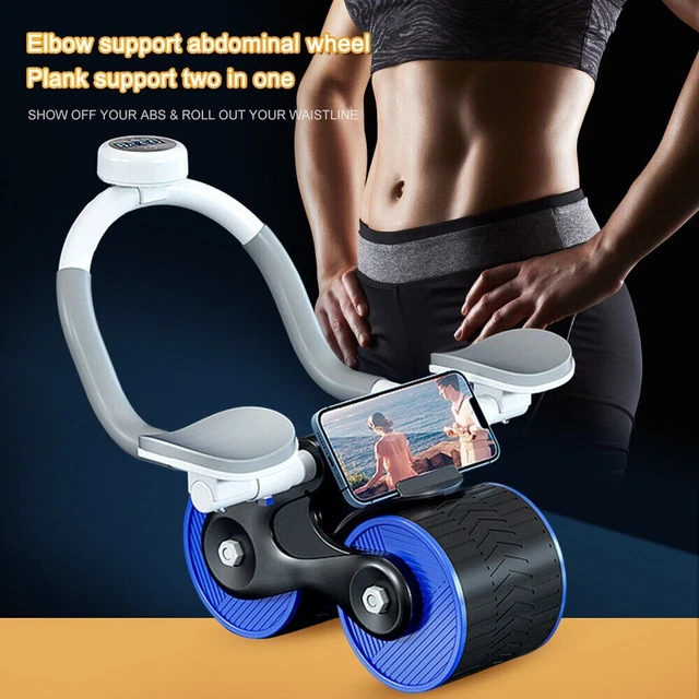 Abdominal Wheel Automatic Rebound Elbow Support AntiSlip Fitness AB Roller Train