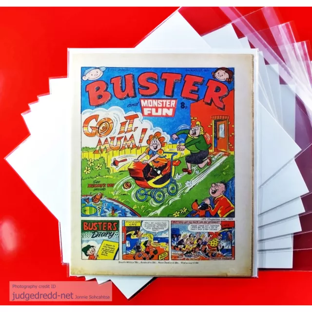 BUSTER AND MONSTER FUN COMIC 6 8 1977 UK  1 Comic Bag and Board (Lot 304 #