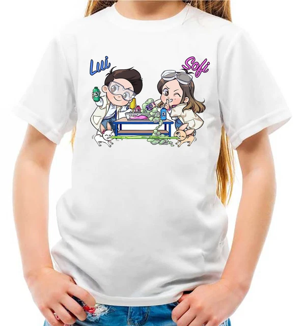 Maglietta dei me slime lab contro bambino te bambina di Lui e Sofi t-shirt felpa