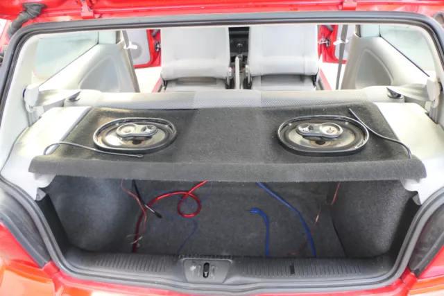 VW POLO 6N Hutablage Kofferraumabdeckung Lautsprecher JBL Boxen Tuning EUR  77,00 - PicClick DE