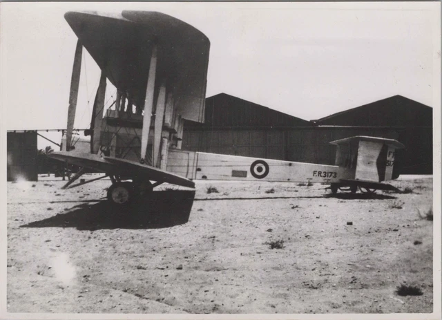 Vickers Vimy Fr3173 Rebuilt Morgan & Co Leighton Buzzard Vintage Photo