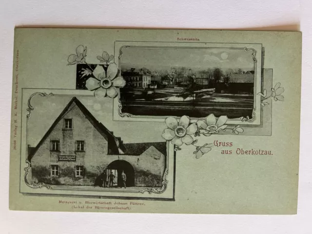 alte AK Gruss aus Oberkotzau "Schwessnitz Gasthof" ca. 1910