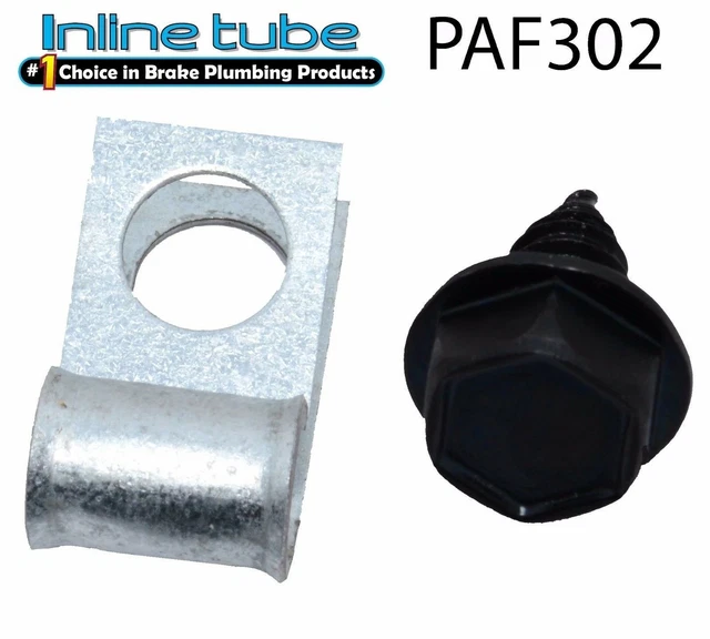 64-65 Pontiac Buick A Body 3/8 No Return Fuel Line Clips Clamp Bracket Kit Set