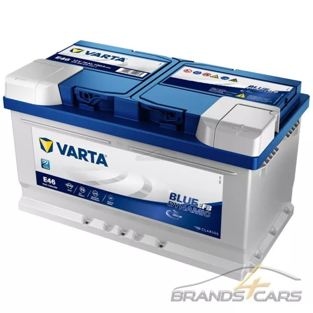 Varta Start-Stop Starter-Batterie 12V 75Ah 730A Ersetzt 68-Ah 69-Ah 70-Ah 71-Ah 3