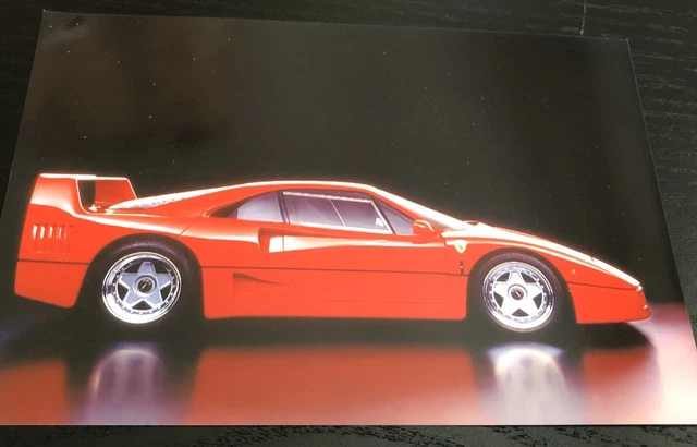 Photo Signed Chef Designer Pininfarina Aldo Brovarone Ferrari F40