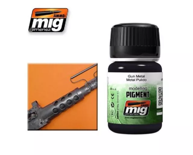 Ammo Of Mig Pigment Gun Metal Cod.amig3009