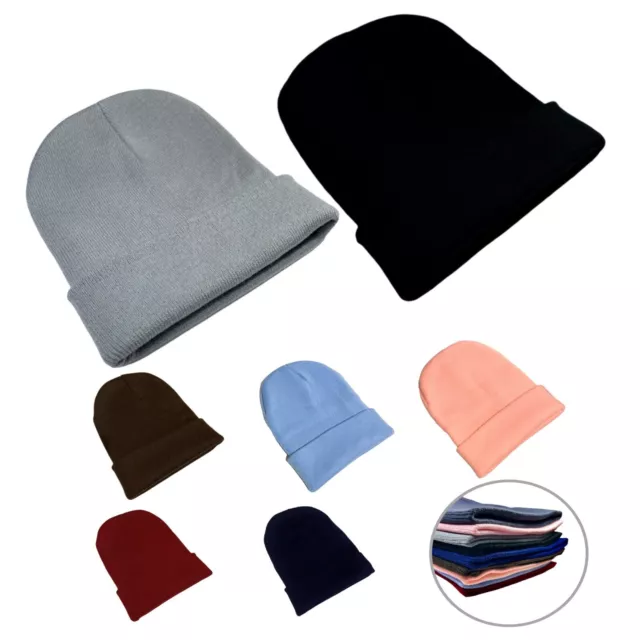 Beanie Hat Men Women Winter Hats Knitted Ski Warm Thermal Beanie Hats beanies