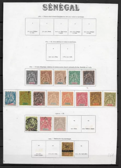 Lot 004   G    Colonies ++++++++++++ Senegal +++++++++++++++++++ 1€