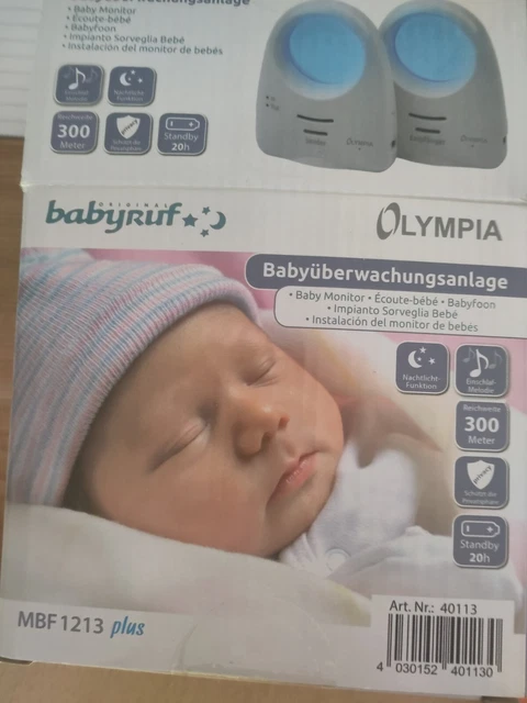 Digitales Babyphone OLYMPIA MBF 1213 Plus Nachtlicht Einschlaf Melodien Babyruf