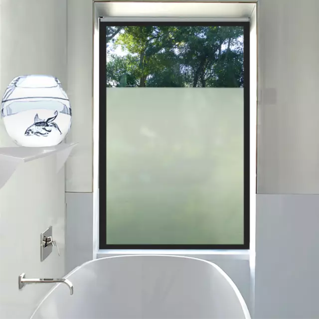 Frosted Window Film (BUBBLE FREE) - Self Adhesive Etched Privacy Glass Vinyl