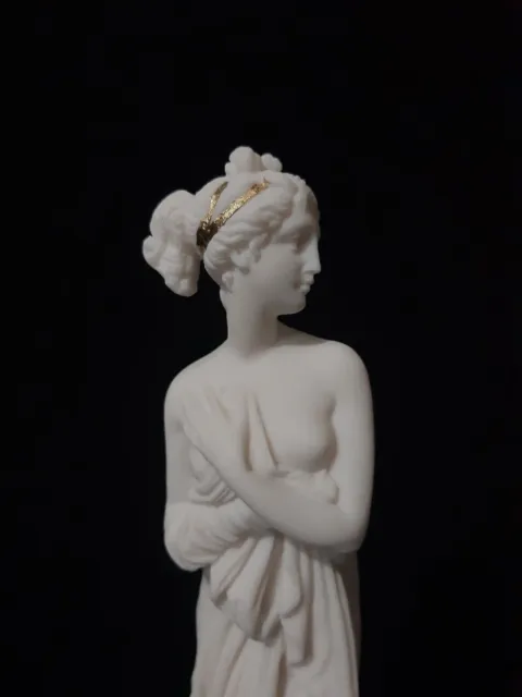 Sculpture de déesse grecque Perséphone Statue en albâtre faite à la main...
