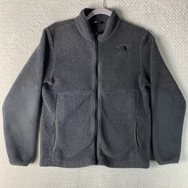 The North Face Boys Fleece Full Zip Jacket Size Large (14/16) Gray