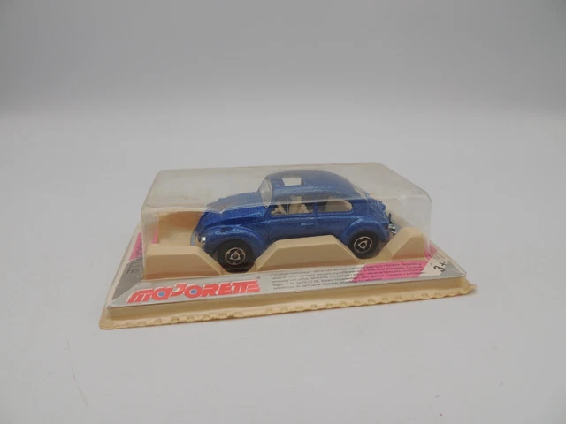 203 VW VOLKSWAGEN 1302 Cox vert fluo KONICA + Bleue nuit MAJORETTE