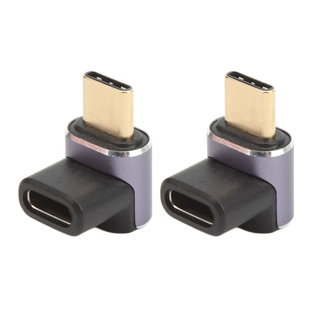 90 DEGREE USB C Adapter Male To Female Usbc To Usbc Adapter 40Gbps For