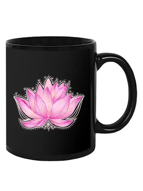 Beautiful Lotus Flower Design Mug Unisex's -Image by Shutterstock