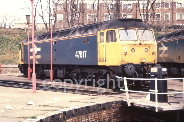 ORIGINAL 35MM DIESEL Railway Slide 47817 Old Oak Common TMD 1990 £1.95 ...