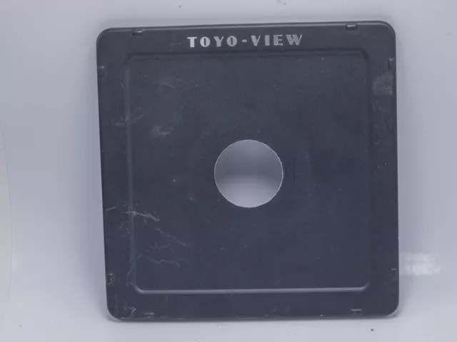 Original Toyo View 4x5" Camera Lens Board 158mm Square - 35.5mm Hole Copal 0