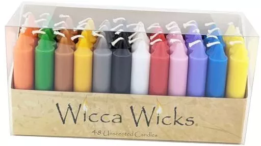 Box of 48 Colored Candles | 4 inches Tall & 3/4 inch Diameter | Witchcraft
