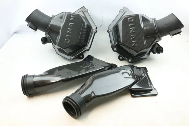 BMW F12 F13 M6 Dinan Carbonio Aria Scatole Filtri Aspirazione Silenziatori