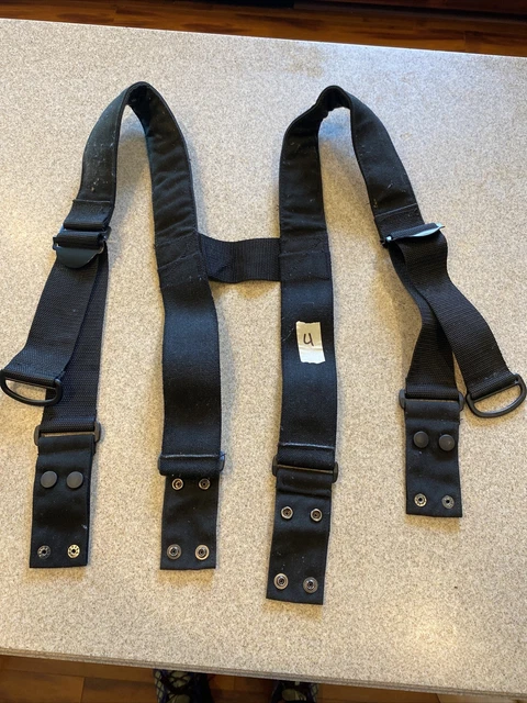 Firefighter Padded Suspenders Black Parachute Style Turnout Pants Globe REGULAR Firefighter Padded Suspenders Black Parachute Style Turnout Pants Globe REGULAR