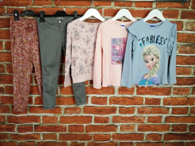 Girls Bundle Age 5-6 Years Next H&M Etc Tees Jeans Jogger Disney Peppa Pig 116Cm