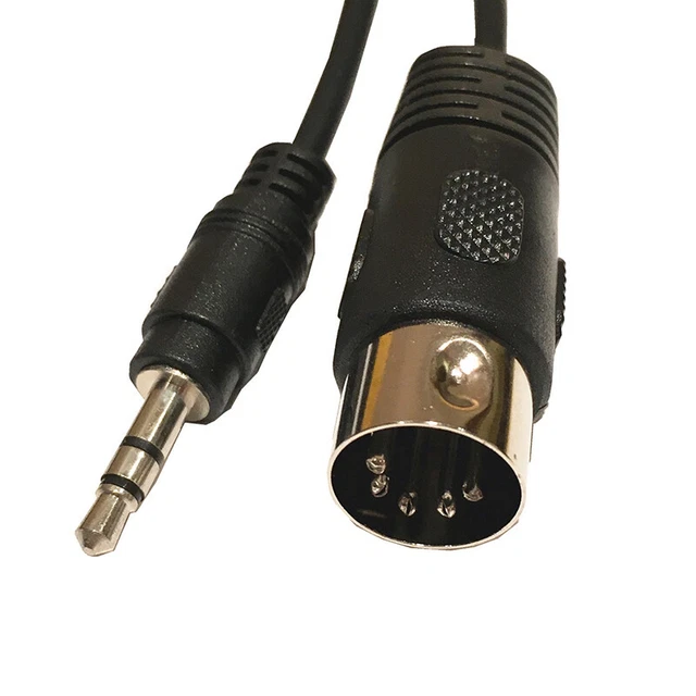 3.5mm Stereo Jack Audio Cable Aux Male To MIDI Din 5 Pin MIDI Male Female PlugDB