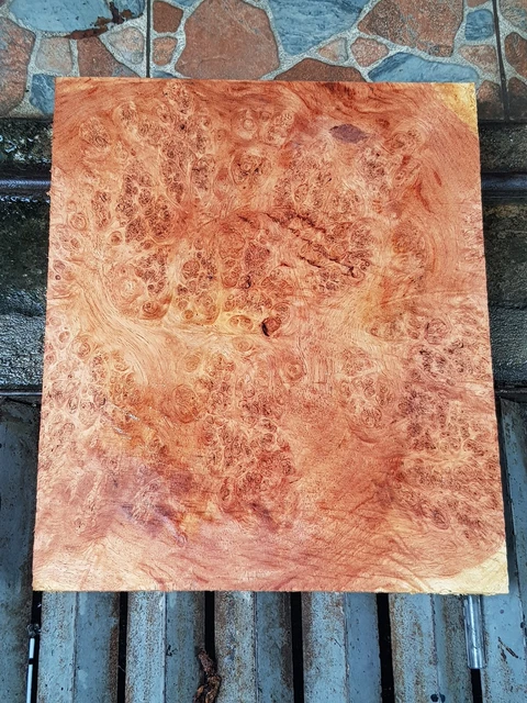 Empuñaduras para pistola Amboyna exóticas espacios en blanco cuchillo de madera burla mango bloque artesanías madera