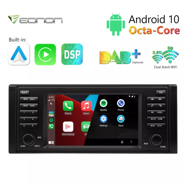 Eonon Q49SE Android 8-Core Car Radio Stereo Sat Nav CarPlay DAB+ RDS for BMW E39