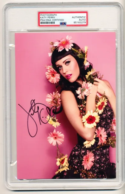 Katy Perry Signed Photo PSA/DNA Authentic Slabbed Sexy Singer Circa 2013