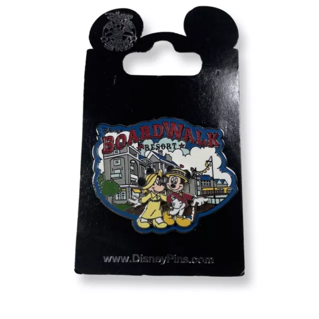 WDW DISNEY BOARDWALK Resort Logo Mickey Mouse and Minnie Strolling Pin ...