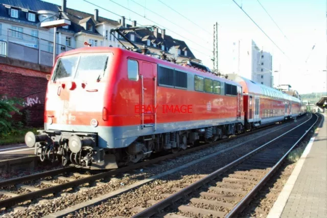 Photo  German Railway -  Db Class 111 No 111 012 At Siegen 6/11 On A Push-Pull S