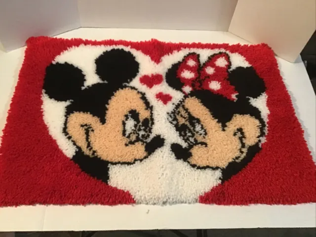 "Cuadro de amor de Mickey Minnie Mouse terminado de Disney 30""x20"""