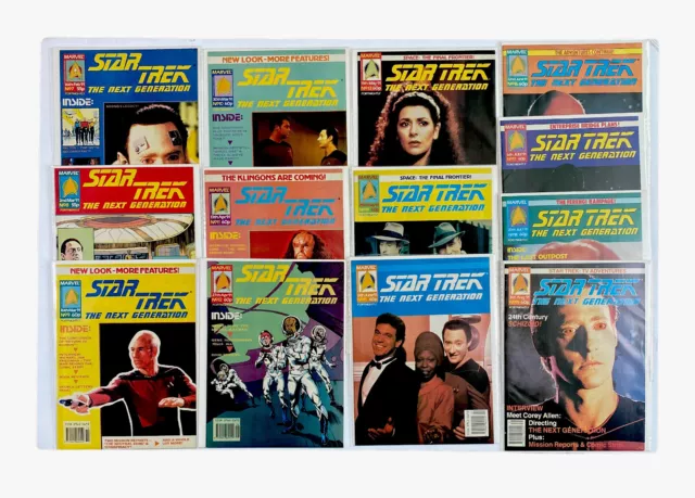Lot Of 13 Star Trek The Next Generation UK Fortnightly Magazines No7 - No19