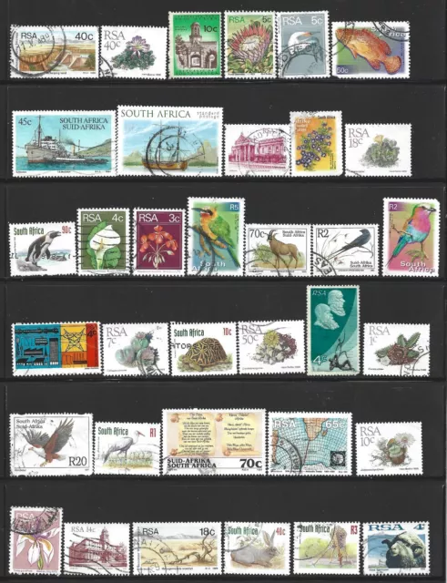 South Africa, 50 Stamps, Assorted, Used