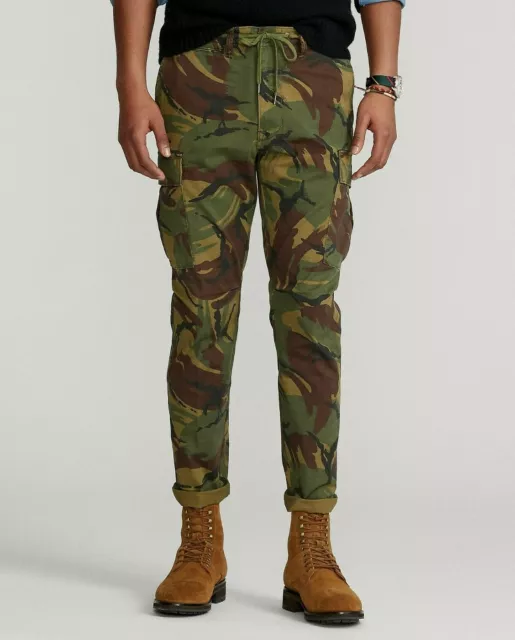 Polo Ralph Lauren Military Army Hunting Camo Cargo Field Slim Pants Paratrooper