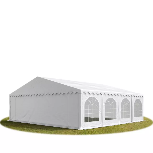 8x8m PVC Partyzelt Bierzelt Zelt Gartenzelt Festzelt Pavillon weiß NEU